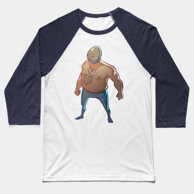 Lucha Libre Baseball T-Shirt by santaplix 